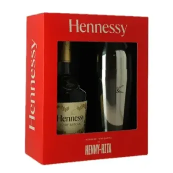 Cognac HENNESSY VS en Coffret Cadeau avec un Shaker