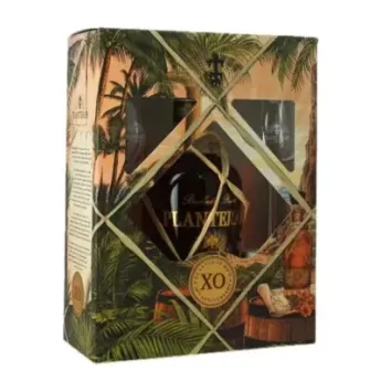 COFFRET PLANTATION XO 20TH ANNIVERSAIRE  + 2 VERRES