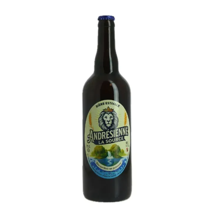 Bière Blonde Estivale l'ANDRESIENNE La SOURCE 5.5° 75 cl