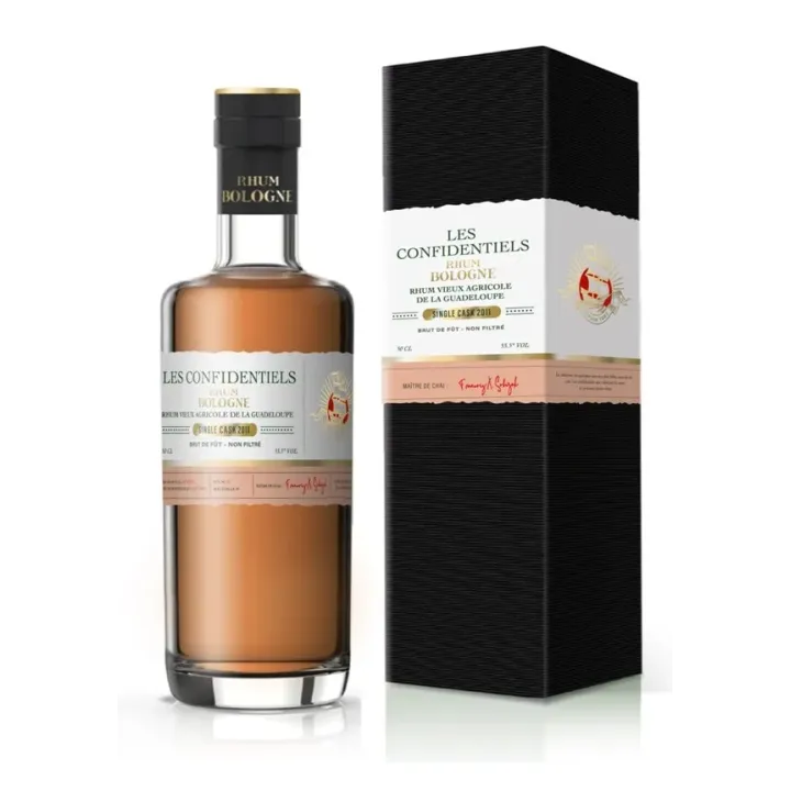 Rhum Bologne Single Cask Les CONFIDENTIELS VIEUX 55.5° 2011-2024  IG Guadeloupe 50 cl