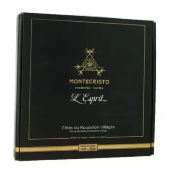 Coffret Cadeau MONTECRISTO Esprit Habana Cubano  Côtes du Roussillon Villages 2021 3X75 cl par LAFAGE