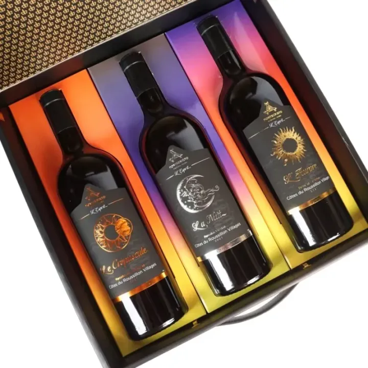 Coffret Cadeau MONTECRISTO Esprit Habana Cubano  Côtes du Roussillon Villages 2021 3X75 cl par LAFAGE