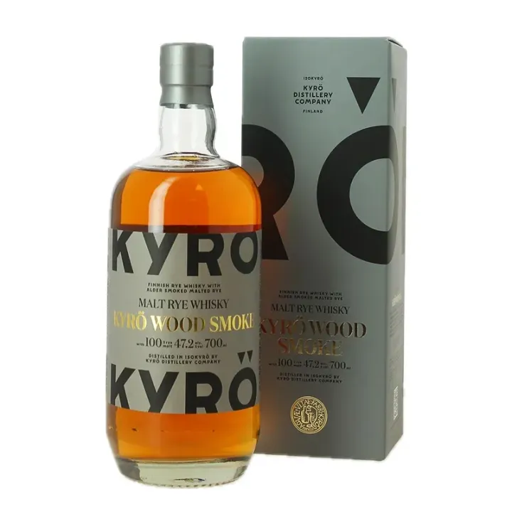 KYRO WOOD SMOKE 70 cl Malt Rye Whisky de Finlande