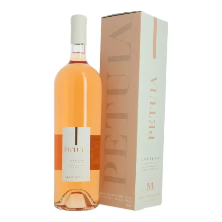 PETULA Vin Rosé du LUBERON Jéroboam de 3 Litres par Marrenon