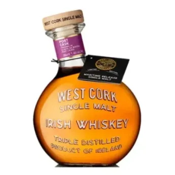 Irish WHISKEY WEST CORK Port Cask 70 cl Whisky Irlandais