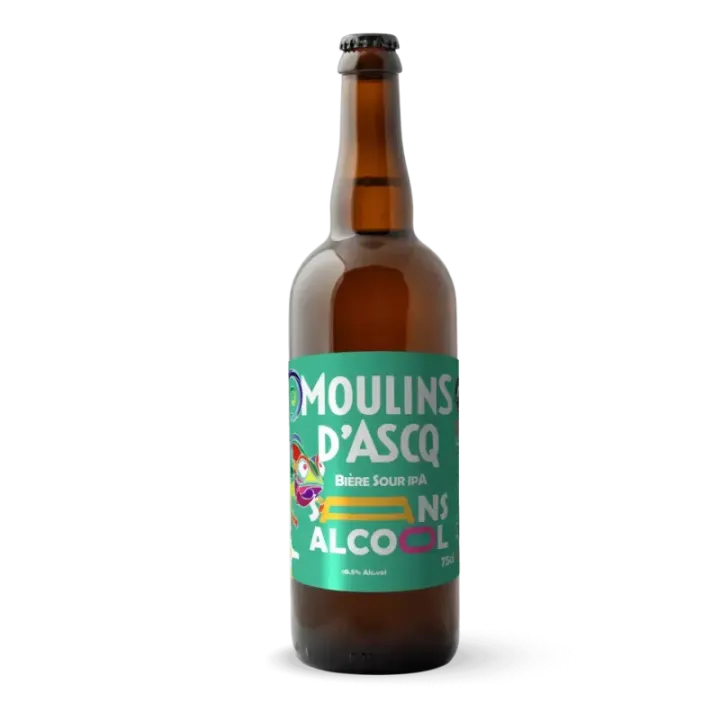 achat de Bière Sour IPA Sans Alcool de la Brasserie Moulin d'Ascq 75 cl