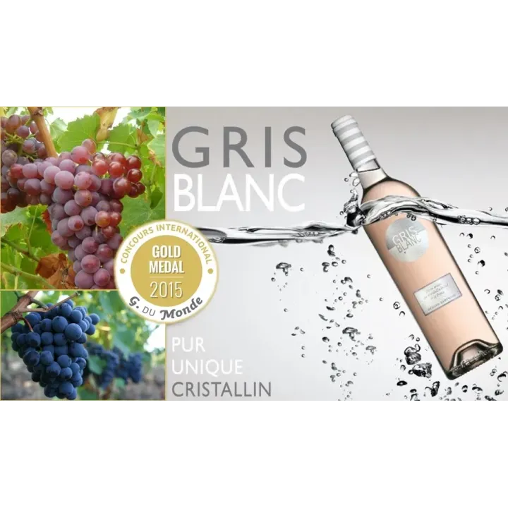 achat Gris Blanc Gérard Bertrand vin rosé languedoc