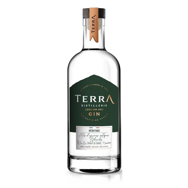London Dry GIN HERITAGE Distillerie TERRA 70 cl