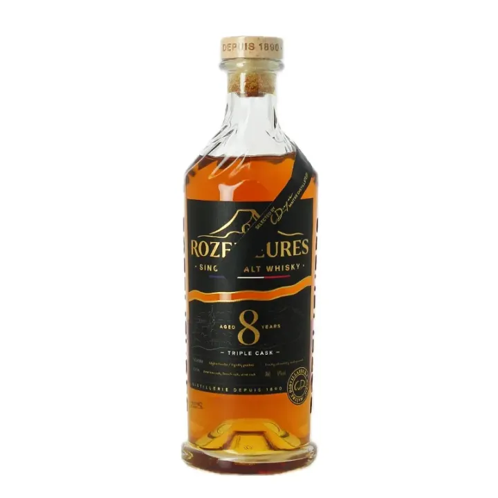 Whisky Single Malt ROZELIEURES 8 ANS 42°  70 cl Triple Cask