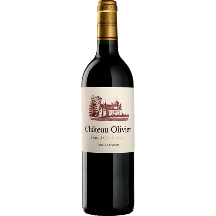 Château OLIVIER Rouge 2022 PESSAC LEOGNAN 75 cl grand vin de Bordeaux