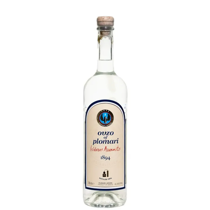 OUZO PLOMARI 70 cl par la Distillerie Isidoros Arvanitis