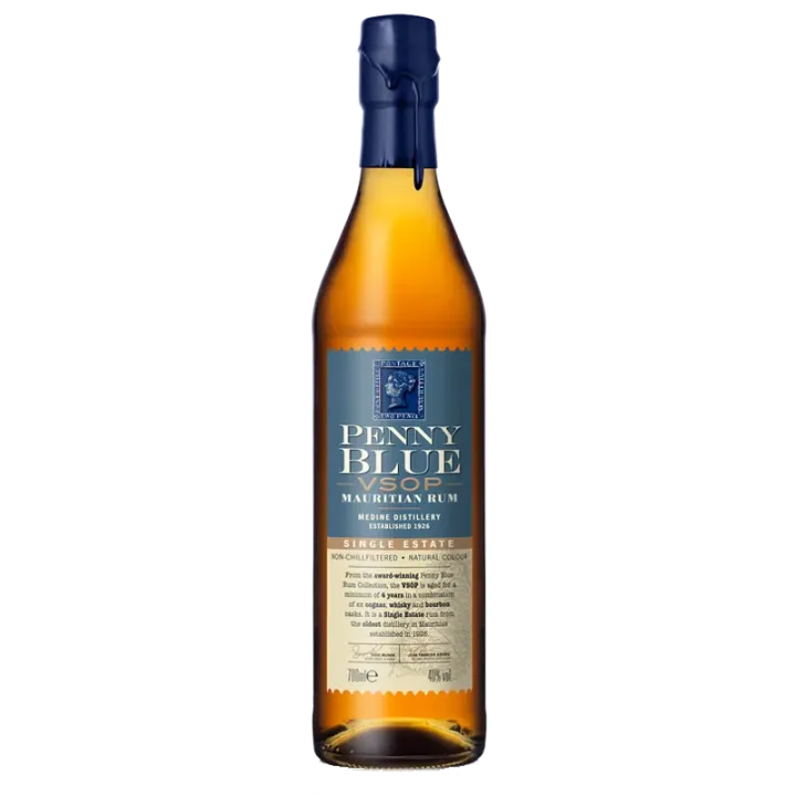 Penny Blue VSOP 4 ans Rhum Île Maurice Vieilli Bourbon & Cognac