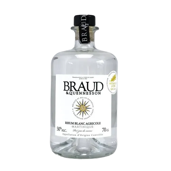 Braud & Quennesson Rhum CAP 50° Rhum blanc agricole Martinique
