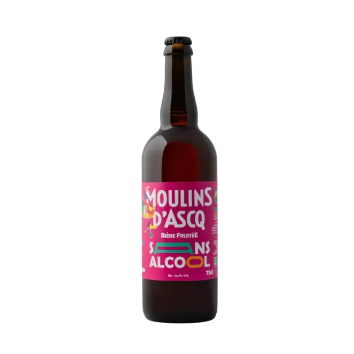 Bière fruitée sans alcool artisanale  Moulin d’Ascq bio