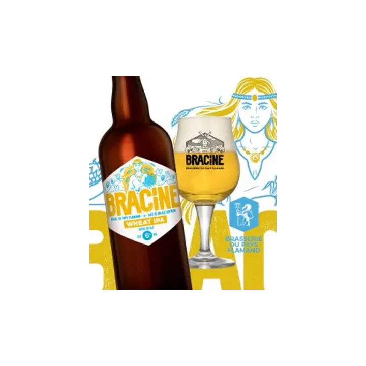Bière Blanche White IPA Bracine 75 cl Bière Artisanale