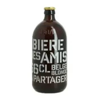 Bière des Amis Blonde 66 cl – Bière Belge Conviviale Brasserie des Géants