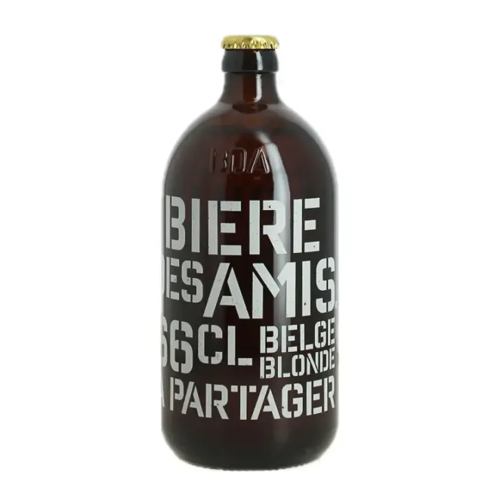 Bière des Amis Blonde 66 cl – Bière Belge Conviviale Brasserie des Géants