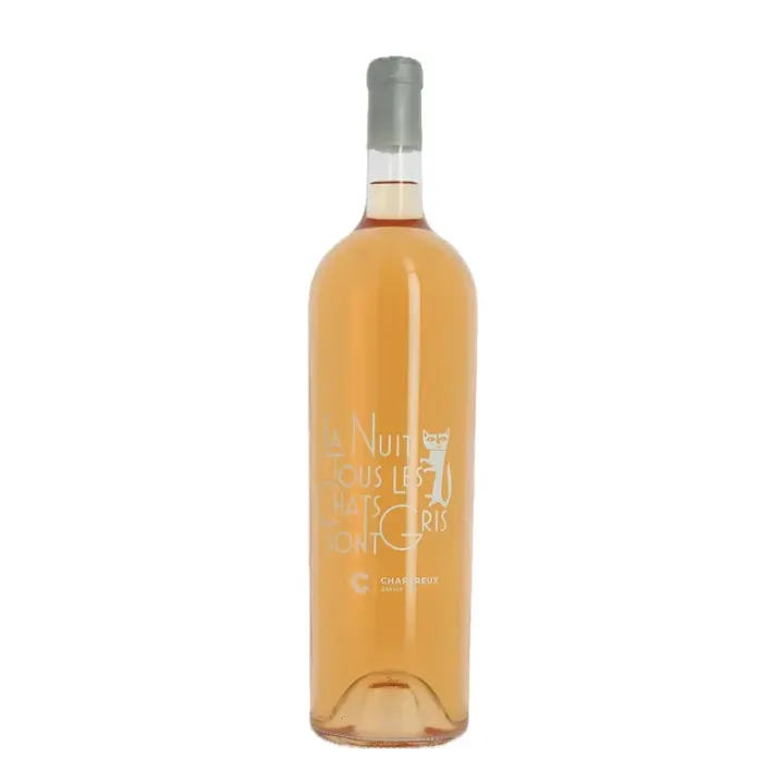 JEROBOAM de vin rosé La NUIT Tous Les CHATS SONT GRIS