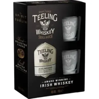 achat Coffret TEELING Irish WHISKEY 70CL + 2 Verres