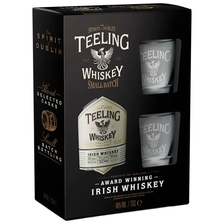 achat Coffret TEELING Irish WHISKEY 70CL + 2 Verres