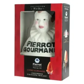 Acheter Buste PIERROT Gourmand + 40 Sucettes "Fer de Lance" 524 gr