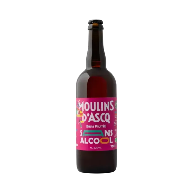 Bière Sans Alcool SAM Fruits Rouges Brasserie Moulin d'Ascq 75 cl
