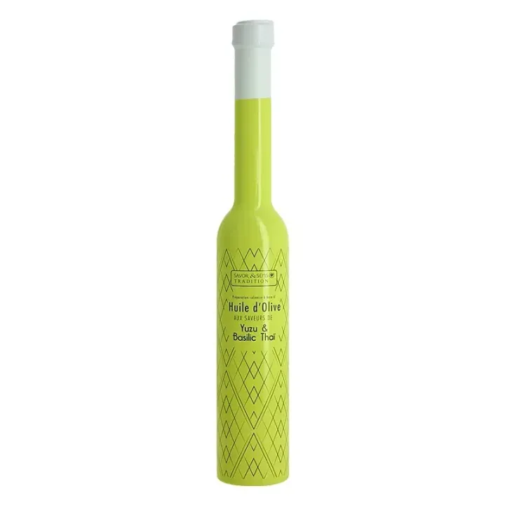 Savor et Sens Huile d'Olive aux saveurs de Yuzu et Basilic Thaï 20 cl