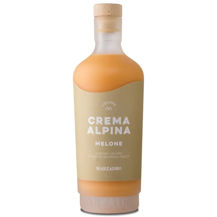 Crema Alpina Melon Marzadro 17° Liqueur Gourmande des Alpes Italiennes