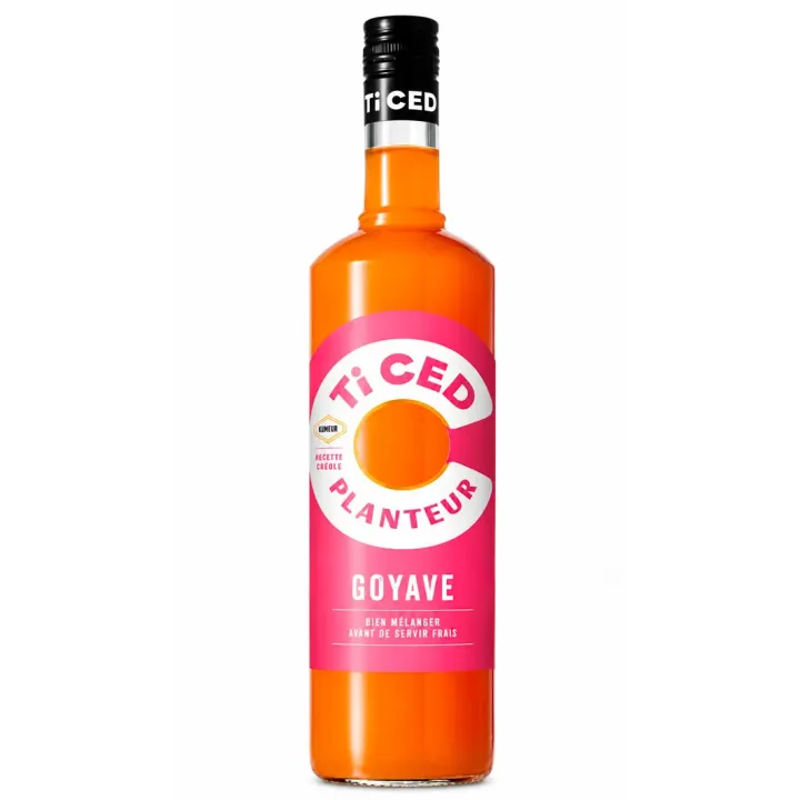 Ti Ced Planteur Goyave 1 L Cocktail Exotique Prêt à Déguster