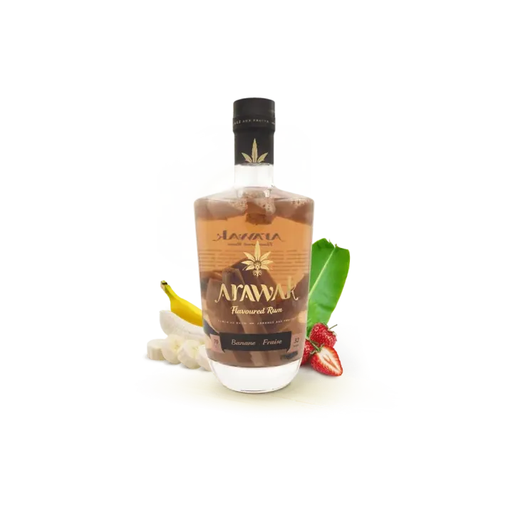 Rhum Arrangé Arawak Banane Fraise 70 cl Rhum Artisanal Premium