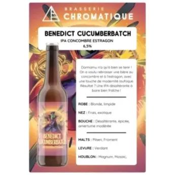 Brasserie Chromatique Benedict Cucumberbatch Bière Artisanale 75 cl