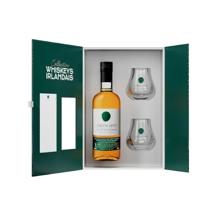 Green Spot Whiskey Irlandais Coffret 70 cl + 2 verres