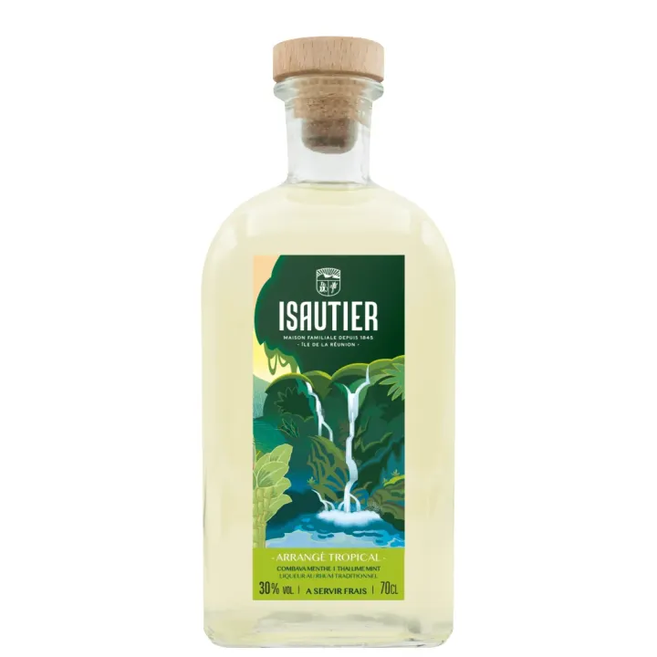 Rhum Arrangé Isautier Tropical Combava Menthe 70 cl La Réunion