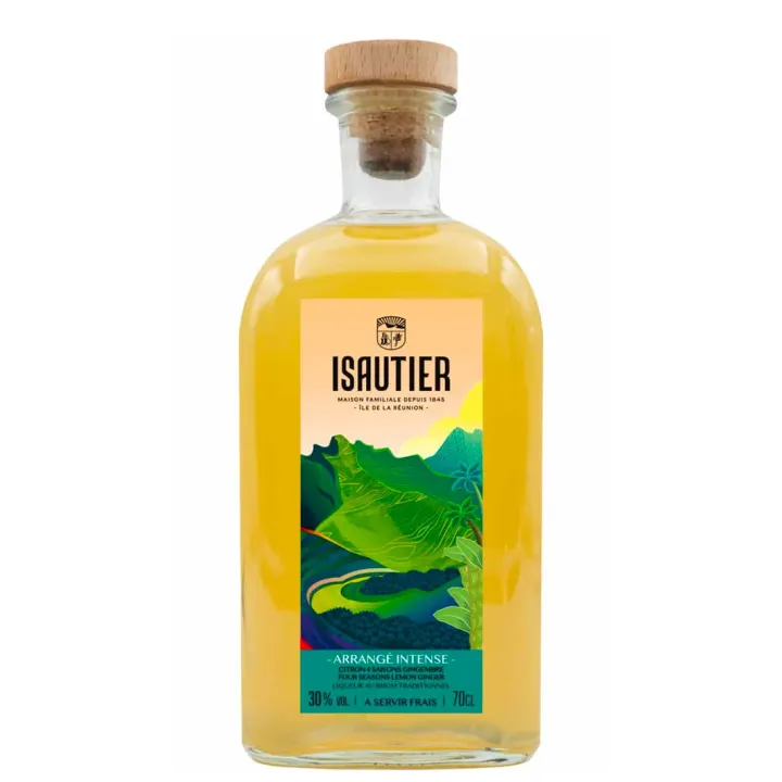 Rhum Arrangé Isautier Intense Citron 4 Saisons Gingembre 70 cl
