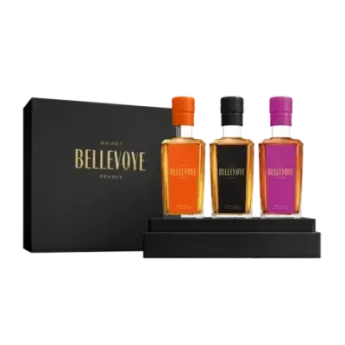 Coffret Whisky Bellevoye 3x20cl Orange Prune Noir