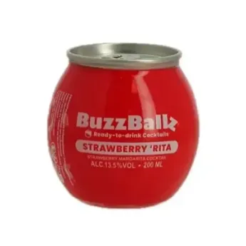 BuzzBallz Straw-Rita 20 cl Cocktail Fraise Prêt à Boire
