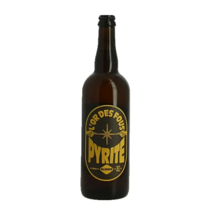 PYRITE L’Or des Fous Bière Blonde 75 cl – Brasserie Lilloise