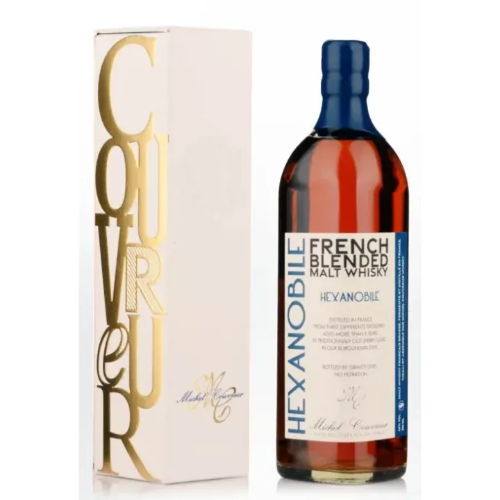 Whisky HEXANOBILE French Blended MALT par Michel COUVREUR 46° 70 cl