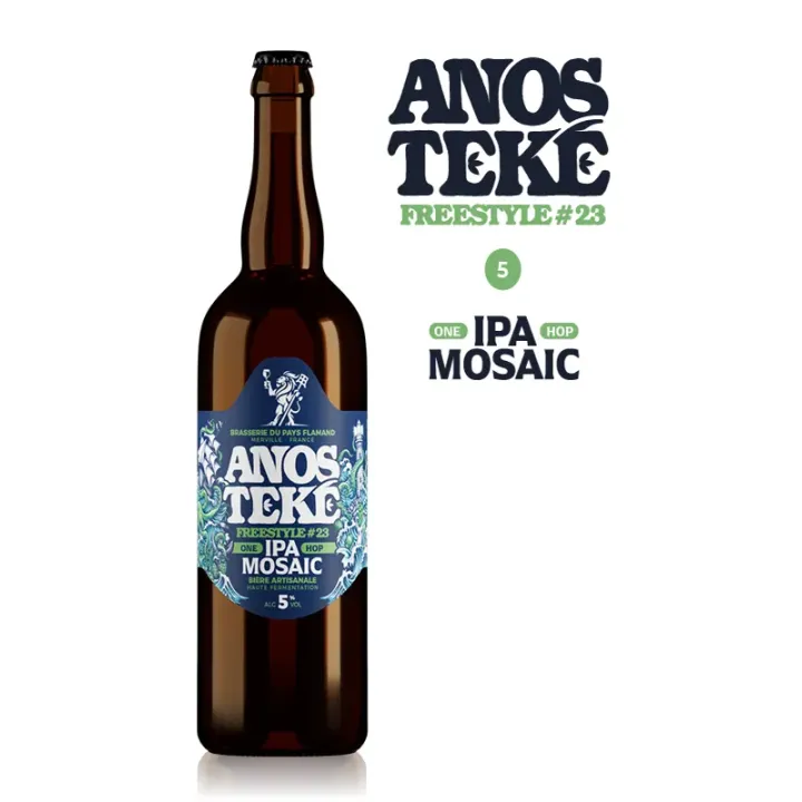 Bière Anosteké Freestyle 23 IPA Single Hop Mosaic 75 cl