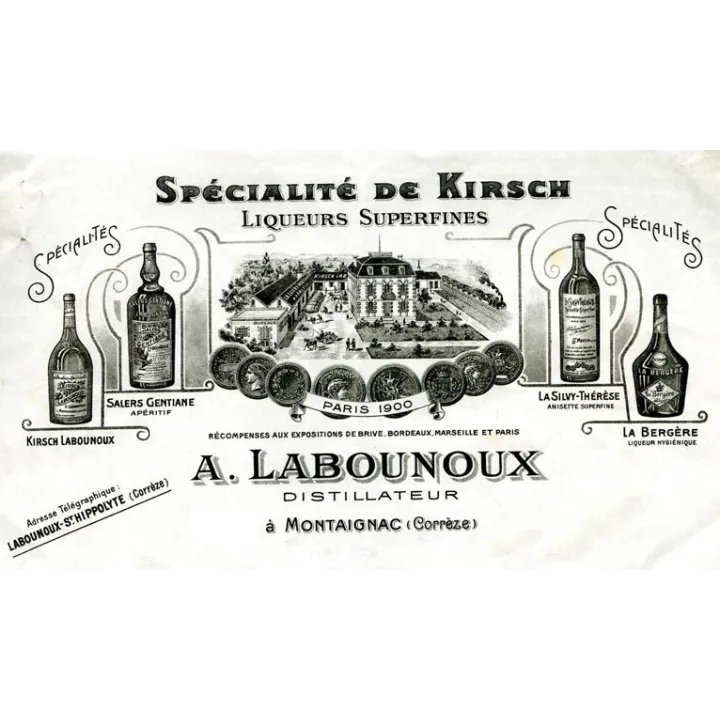 acheter liqueur GENTIANE SALERS Bouchon Jaune Alfred Labounoux 16°