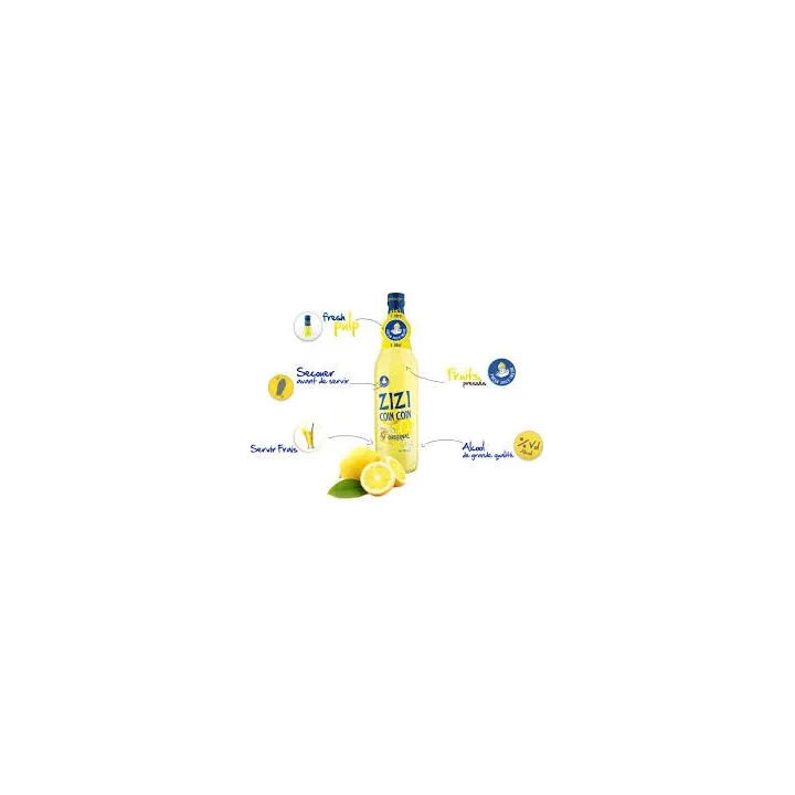 ZIZI COINCOIN Original Apéritif au Citron Pressé 1 Litre ou zizicoincoin ou zizi coin coin